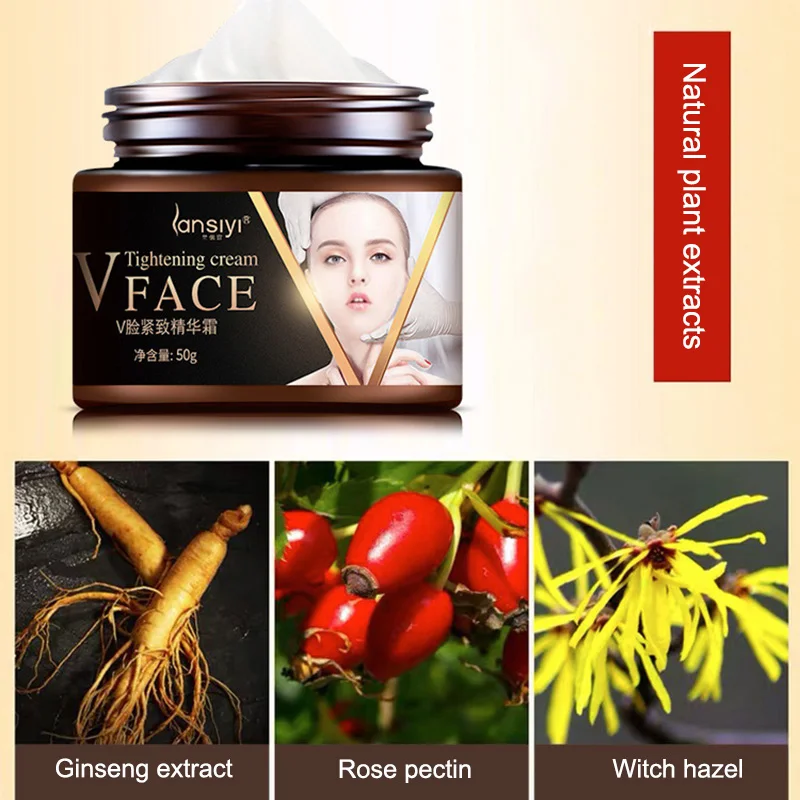 Crema facial adelgazante en forma de V, crema hidratante reafirmante, SMJ, envío directo