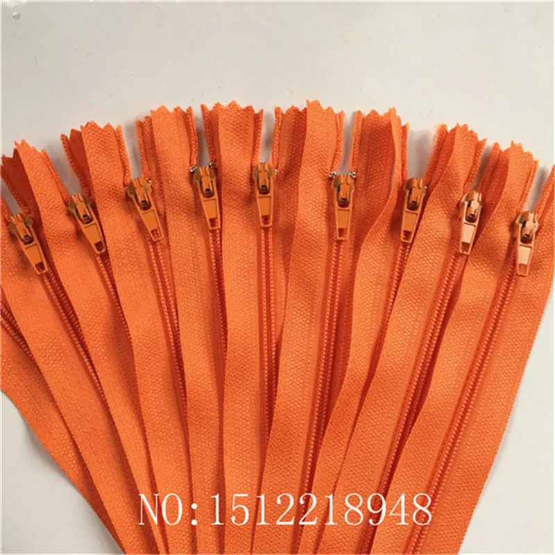 10pcs ( 12 Inch ) 30cm Orange Nylon Coil Zippers Tailor Sewer Craft Crafter\'s &FGDQRS #3 Closed End