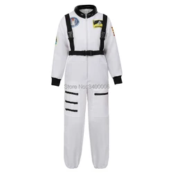 Astronaut Costume for Kids Jumpsuit Role Play Boys Girls Teens Toddlers Children's Astronaut Space Suit Halloween White Cosplay