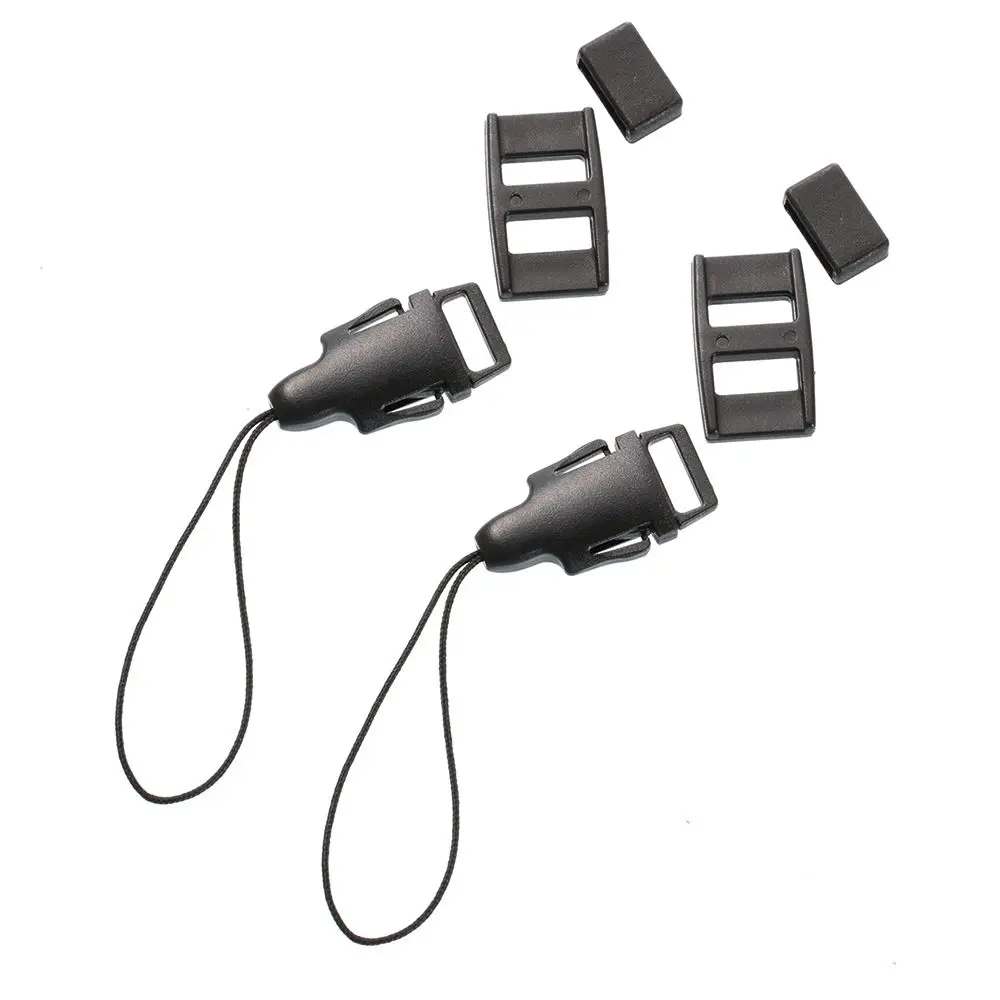 Sabuk leher bahu kamera kulit katun tali poliester hitam untuk Olympus Canon Nikon