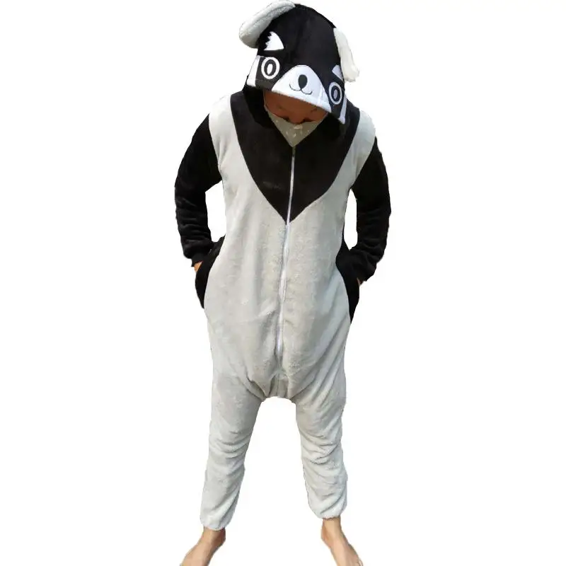 Kigurumi Adult Onesie Black Raccoon Pajamas New Coon Sleepsuit Cosplay Pyjamas Unisex Anime Sleepwear Costume
