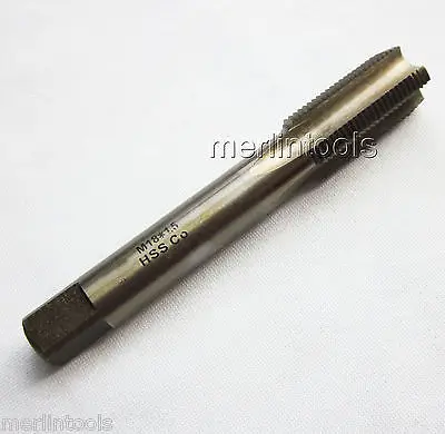 

M18 x 1.5mm HSS CO Cobalt Right hand Thread Tap 18mm x 1.5 for Stainless Steel