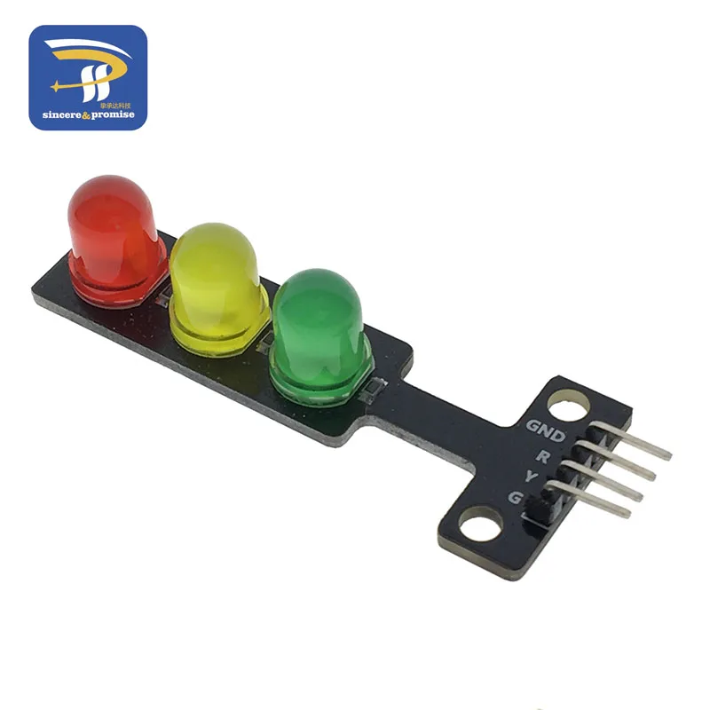 Mini 5V Traffic Light LED Display Module for Arduino Red Yellow Green 5mm LED Mini-Traffic Light for Traffic Light System Model