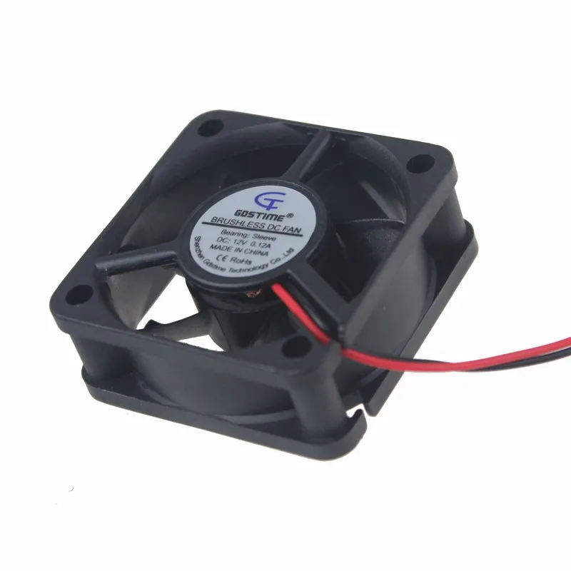 Gdstime DC 12 فولت 50 ملليمتر x 20 ملليمتر 2Pin الطاقة فرش مسند تبريد للاب توب مدمج به مكبر صوت مروحة 50x50x20 ملليمتر 5020