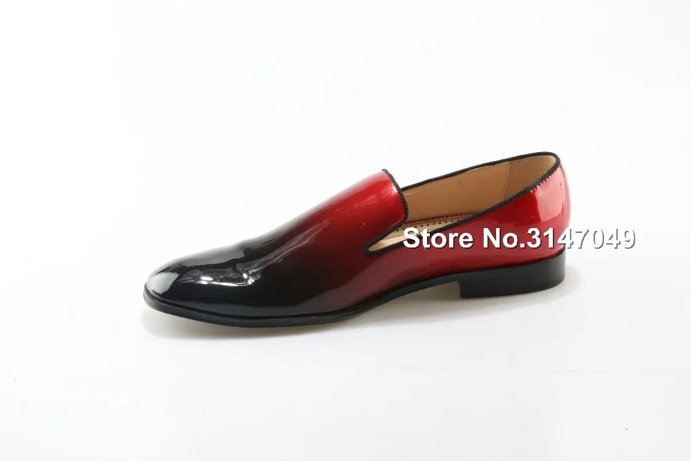 Mixed Color Patent Leather Creepers Flats Good Quality Men Shoes Hot Sale Zapatos Mujer Red Black Mens Shoes Dress Loafers Shoes