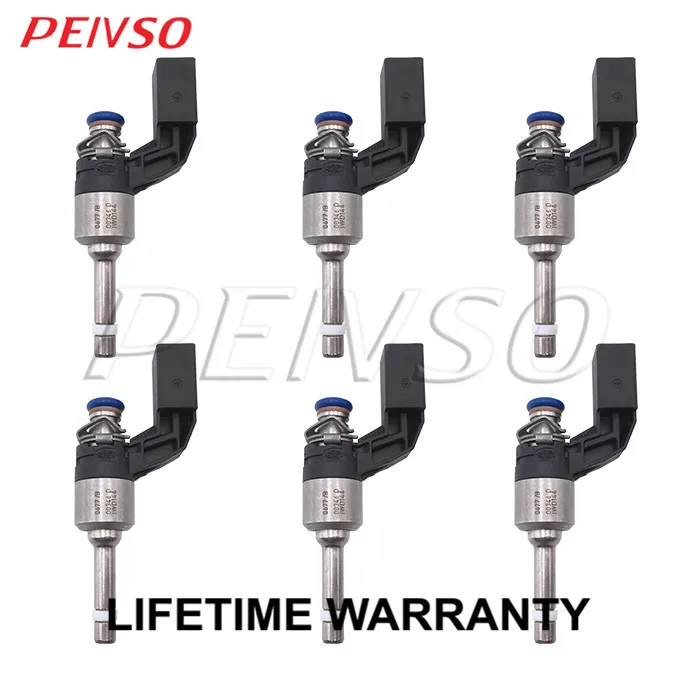 PEIVSO 3/6pcs 03H906036 95560523200 IWD144 Fuel Injector For VOLKSWAGEN&AUDI CC / PASSAT / T*OUAREG / Q7 3.6L V6