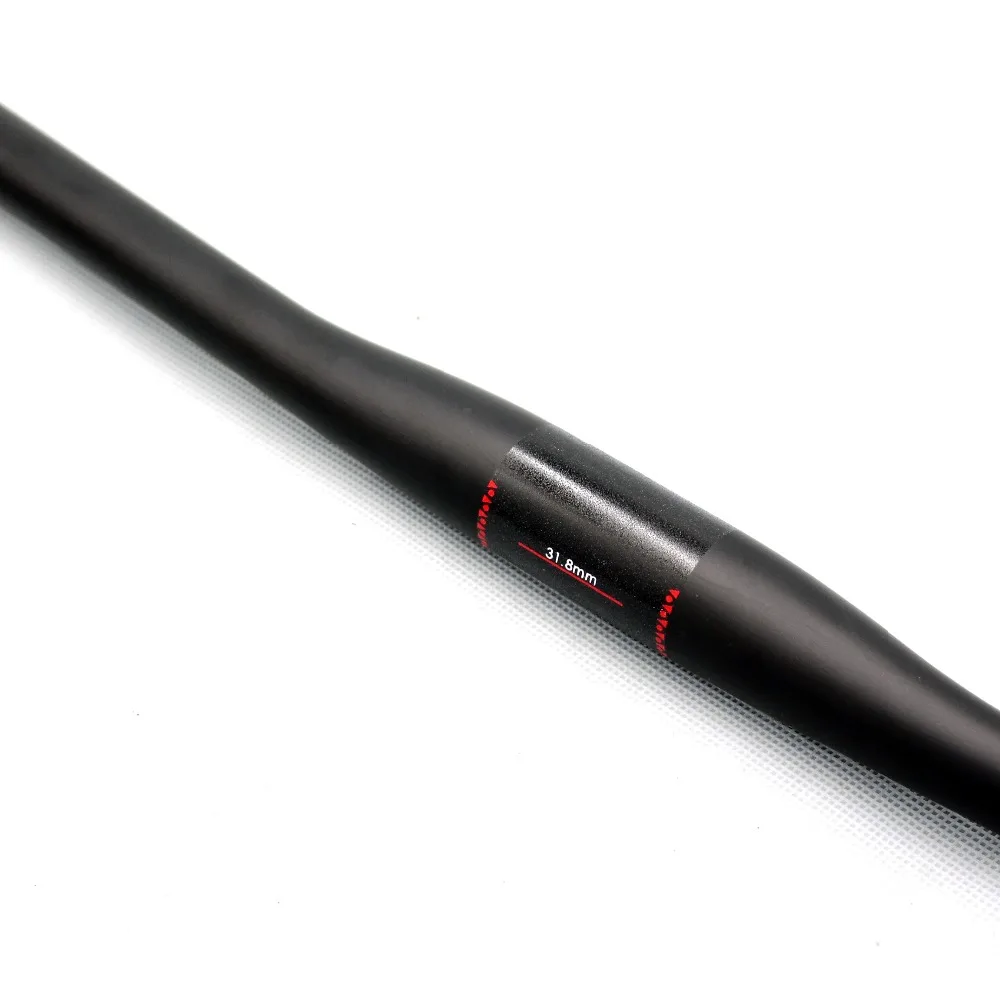 BALUGOE Carbon Fiber Bicycle Handlebars Matt Bicycle Handlebar Mountain Bike MTB Bicycle Handlebar 600mm-720mm
