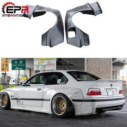 For BMW E36 RB Style Body Kit Tuning FRP Glass Fiber Rear Fender Fiberglass Wheel Flare Arch Cover Full Wide Body Kit Part