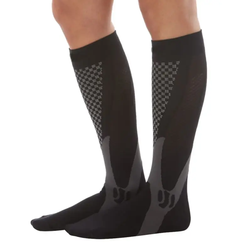 EFINNY – chaussettes de Compression extensibles pour hommes et femmes, chaussettes de soutien des jambes, sous le genou