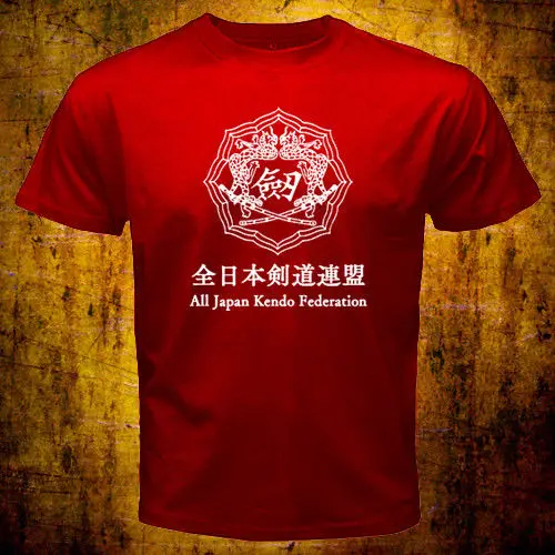 2019 Fashion New All Japan Kendo Federation T-Shirt Tees