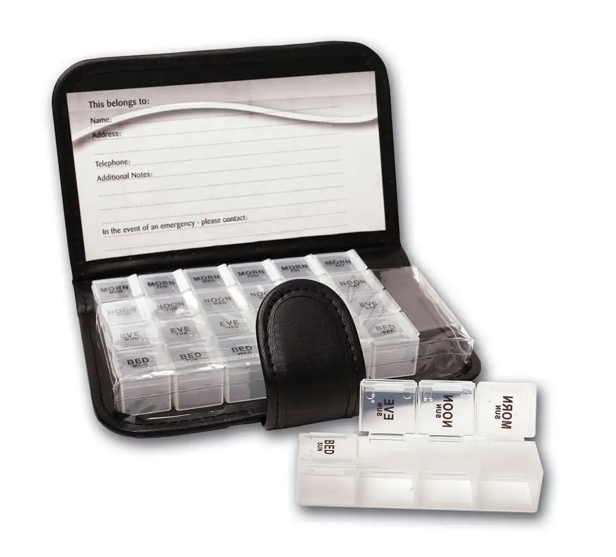 7 Day Weekly Pill Travel Medicine Box Dispenser Tablet Holder Organiser 7 Day Pill Wallet
