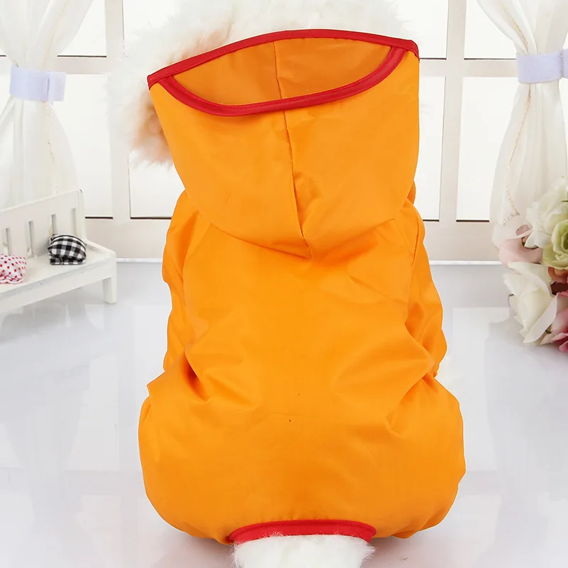 Brand Hooded Pet Dog Raincoats Waterproof Clothes For Small Dogs Chihuahua Yorkie Dog Raincoat Poncho Puppy Rain Jacket XS-XXL