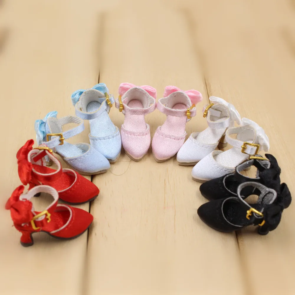 DBS Blyth doll Silk high hill shoes 2.5cm five different colors can be choosing Cute Neo 1/6 BJD girl gift