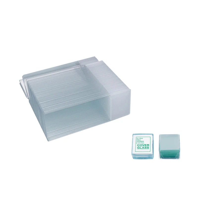 Imagem -06 - Slide de Microscópio para Ciência Biológica Básica Vidro de Cobertura Pré-limpo em Branco 50 Pcs 100 Pcs