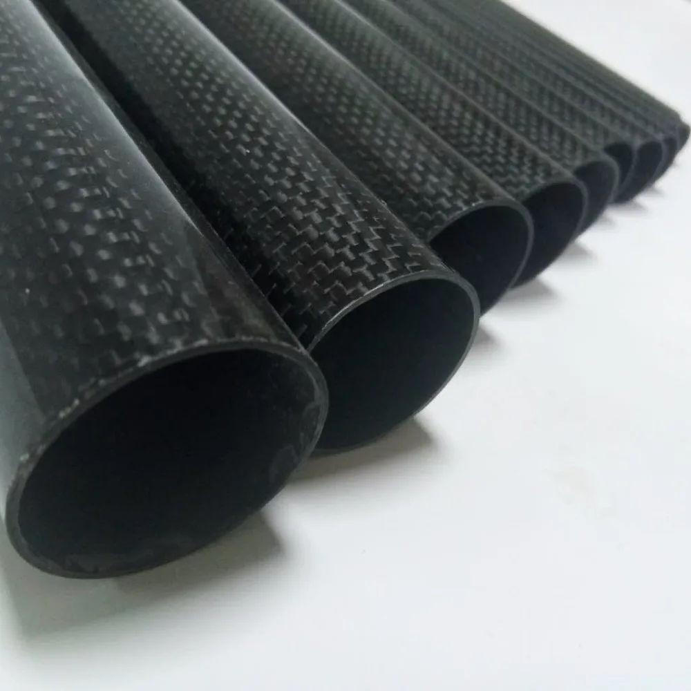 1 Roll Wrapped Carbon Fiber Tube 3K Glossy surface diameter 10mm 12mm 14mm 16mm 18mm 22mm 24mm 26mm 28mm 30mm 32mm Length500mm