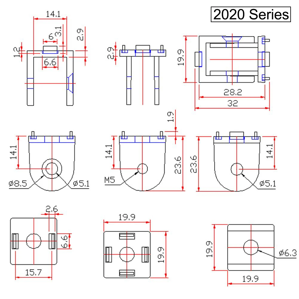 2Pcs Zinc Alloy Living Hinge 2020 Slot 6Mm Aluminum Profile Fittings Right Angle Zinc Alloy Flexible Pivot Joint Connector