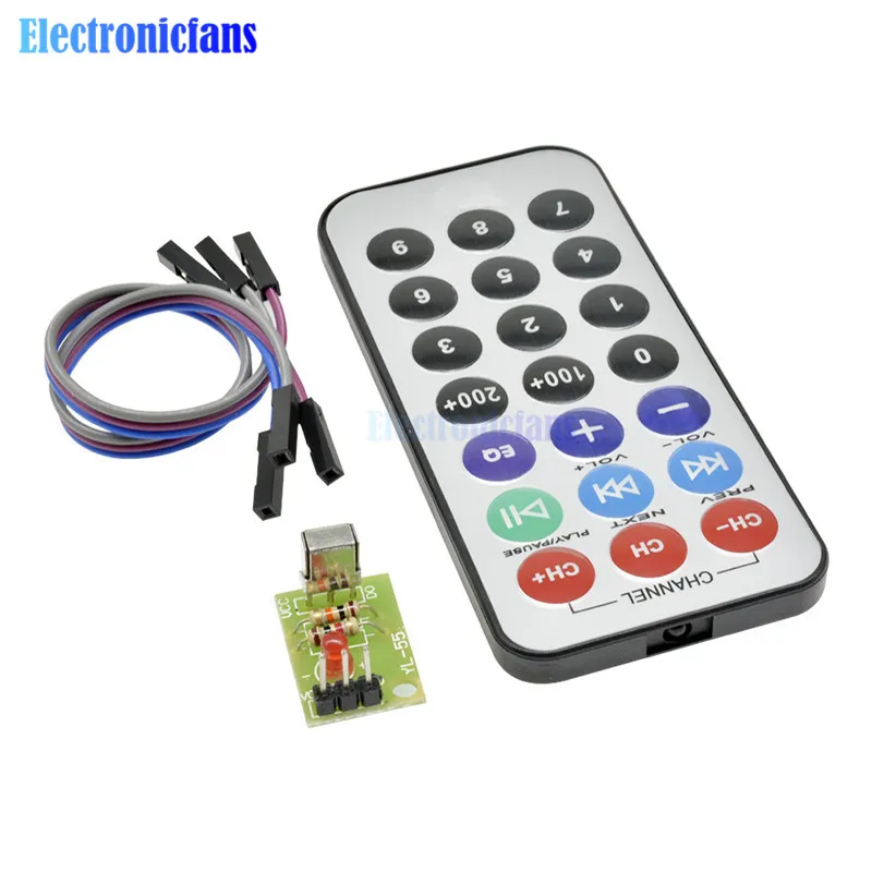1 Set Infrarot-Fernbedienungsmodul, kabelloses IR-Empfängermodul, DIY-Kit, HX1838, intelligente Elektronik für Arduino, Raspberry Pi, DIY. – Detail 5