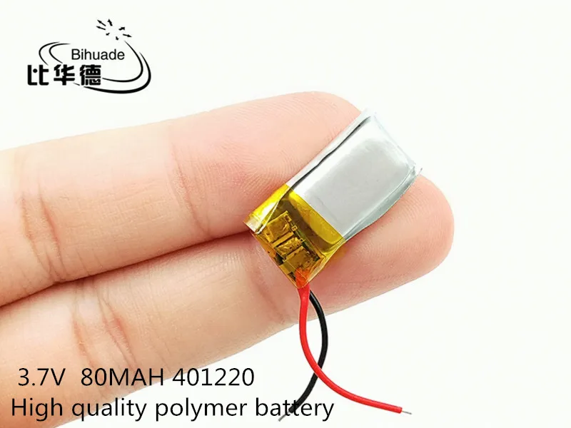 3.7V 80mah lithium polymer battery 041220 401220 041120 MP3 MP4 MP5 Bluetooth headset