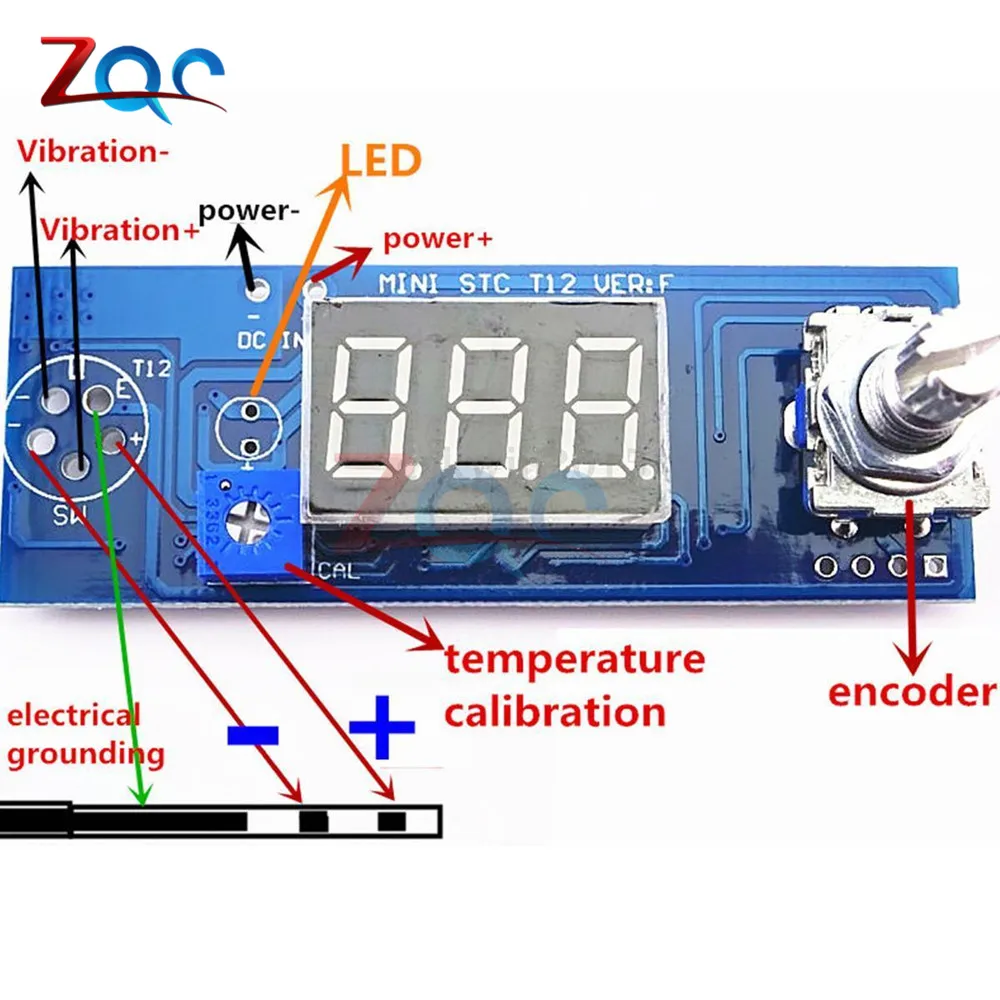 Digital Soldering Iron Station Temperature Controller Kits For HAKKO T12 Handle