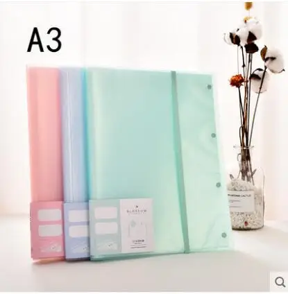 

A4/A3 booklet simple and fresh 30/40 page examination A3 paper folder project drawing book picture folder