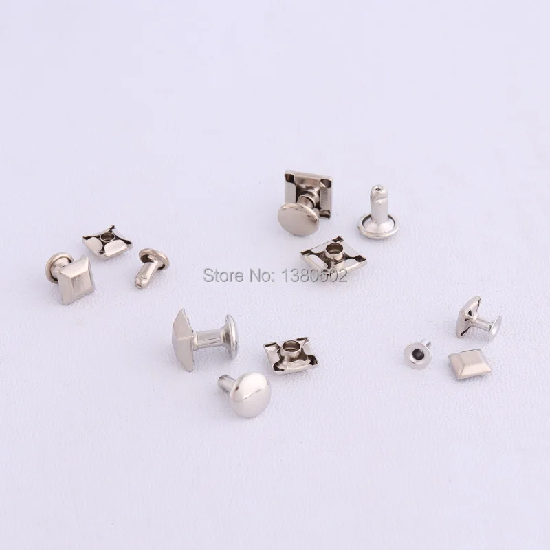 30sets Trapezoid Shape Metal  snap Buttons for Bag garment decoration accessories 6*7mm/ 7*8mm /8*11mm /9*12mm