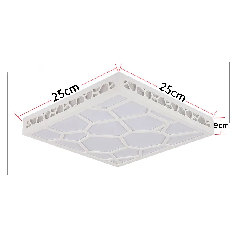 LED Ceiling Lights Dia 250mm Aluminum+Acryl High Brightness AC85-265V Warm White/Cool White 12W Led Lamp