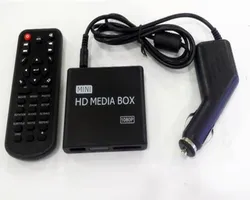 Redamigo hd completa do carro 1080p mini media player para o centro do carro hdd u disco multimídia player caixa com av usb sd/mmc k7 + c