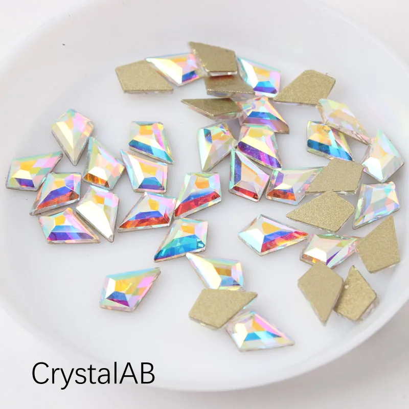 Small arrow Shape Nail Art Rhinestone 30/100pcs/lot 5.5x8.5mm Flatback Colorful Stones For 3D Nail Decoration Free shipping