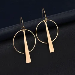 2018 New Fashion Pendant Drop Earrings For Women Jewelry Alloy Big Round Sequins Dangle Earrings Boucle D'oreille Femme Pendante