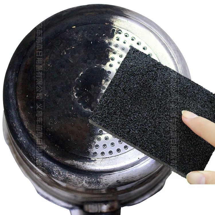 Silicon carbide magic brush cleaning kitchen sponge Descaling clean decontamination sponge Scouring pads  magic eraser sponge