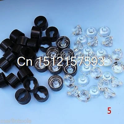 

50pcs 5 degree / 90 degree/15 degree Lens Reflector Collimator with Holder Set For 1w 3w 5w LED