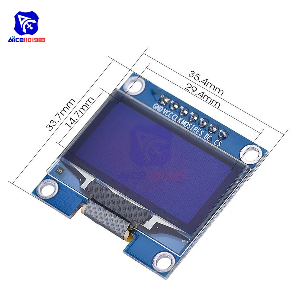 شاشة LCD 1.3 بوصة OLED 128x64 وحدة 7 Pin SPI/I2C SSH1106 LCD وحدة متوافقة مع اردوينو AVR PIC STM32