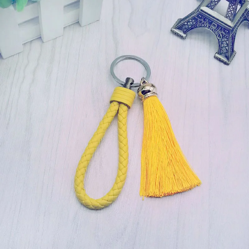 Neuer Quasten-Schlüsselanhänger für Damen, Quasten-Schlüsselanhänger für Tasche und Auto - Fransen- und PU-Gewebe-Schlüsselanhänger, Quasten-Accessoire, Schmuck Großhandel – Detail 9