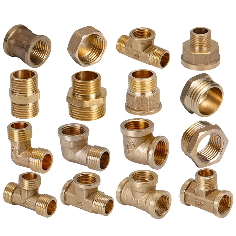 

Copper 1/2" Tee Junction Joint Pipe Fitting Connector Plumbing Pipe Fittings Coupling Brass Pipe Fitting Connector Joint Adapte