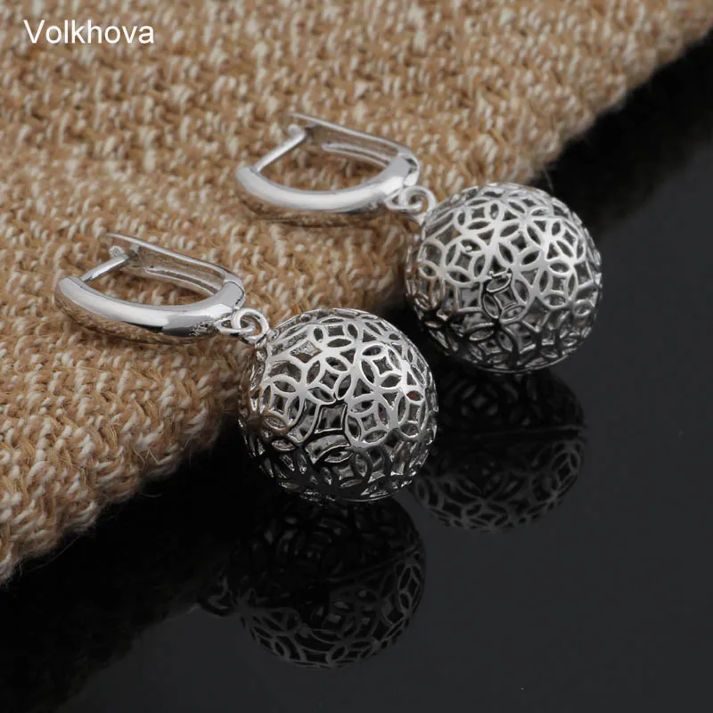 New Cute Earring 585 Rose Gold Color Big Earrings For Women Wedding Party Hanging Earrings Fashion Jewelry