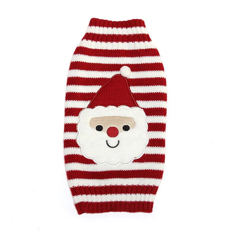 8 Color Christmas Pet Cat Sweater For Cats Halloween Clothes For Small Dogs Cats Kedi Kitten Pullover Santa Clothing Outfits XXS