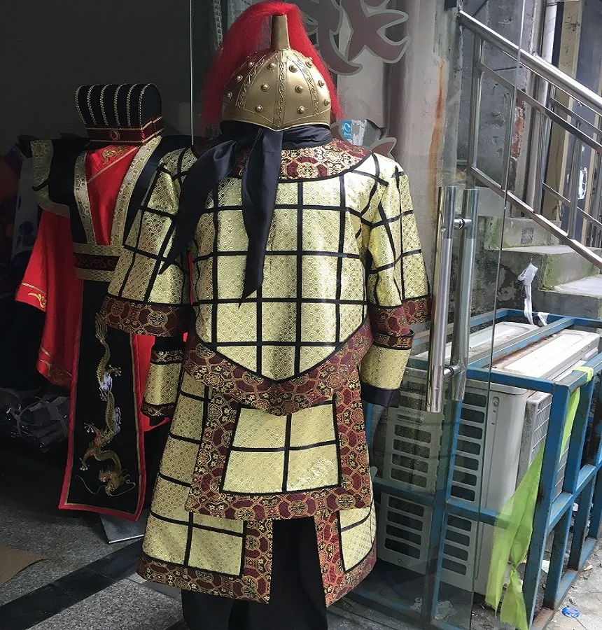 High-grade costume Soft armor clothing general Qin soldiers ancient costume divine troops descending from Heaven cosplay