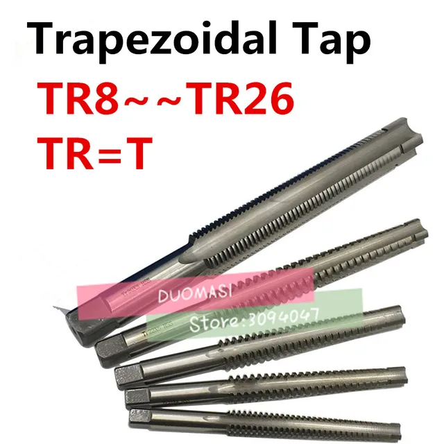 1 SZTUK Wysokiej jakości gwintownik trapezowy TR8 TR10 TR12 TR14 TR16 TR18 TR20 TR22 TR24 TR25 TR26*2/3/4/5 HSS prawy lewy gwintownik trapezowy