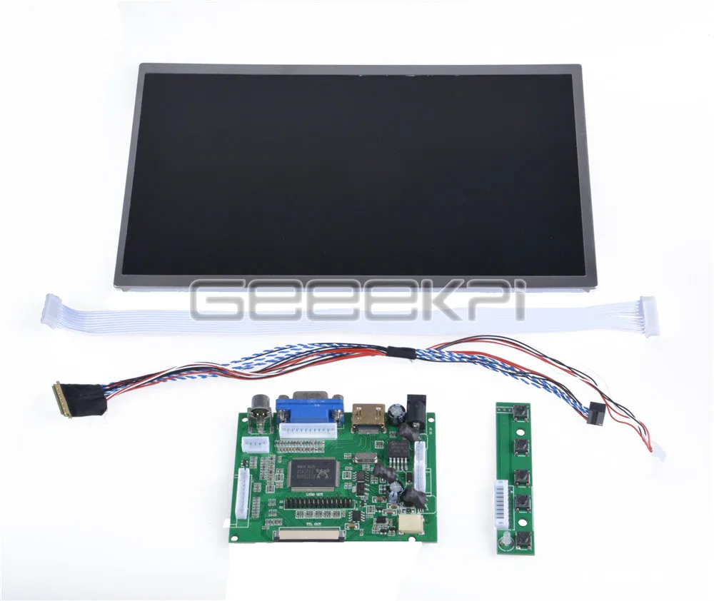 Imagem -02 - Geeekpi 10.1 Polegada 1366*768 Tela Lcd Monitor Tft para Raspberry pi Windows