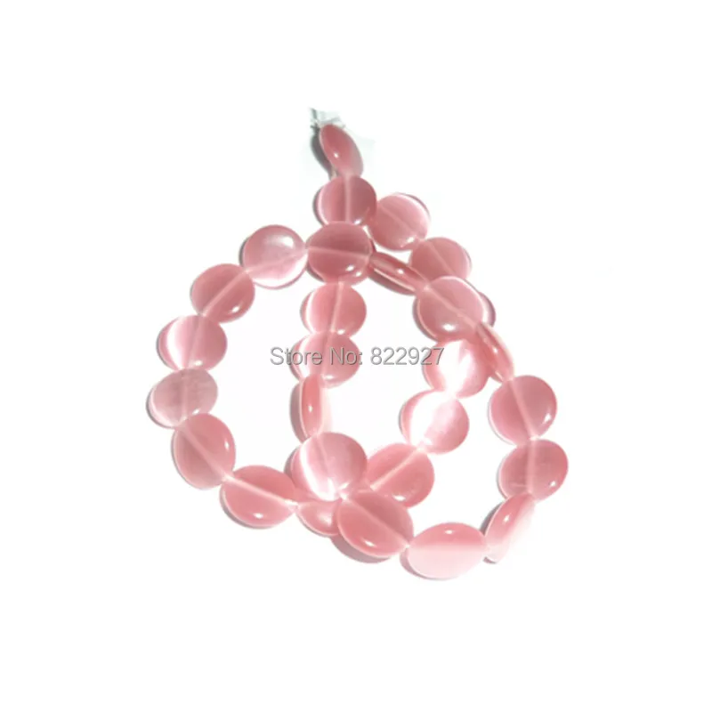 Cats eye dis shape 14mm  beads,28 pieces per lot,promotional price!beatiful semi-preciouse beads for jewelry project