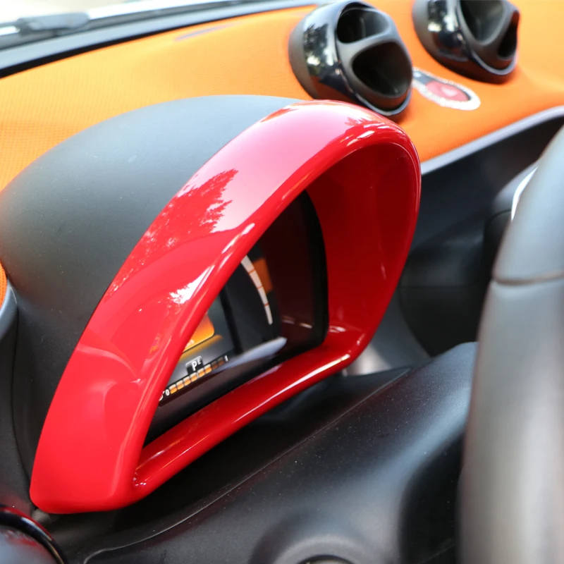 For Smart 453 fortwo forfour Car dashboard decoration sticker Speed meter fuel mater frame Modification car styling car sticker