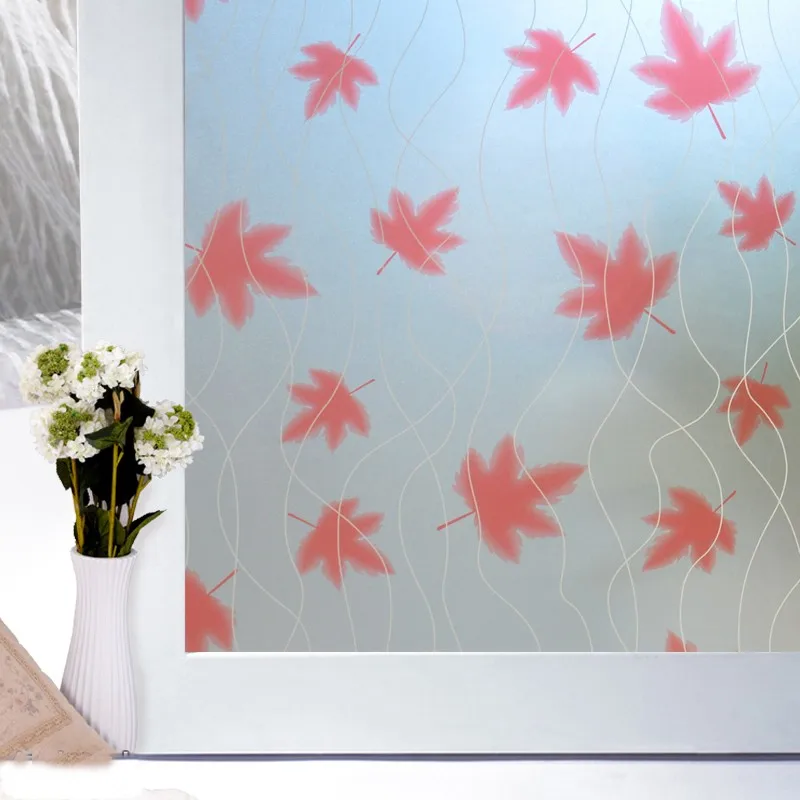 

Vinyl Window Glass Film Paper, Self Adhesive Back Gluey, Scrub Mixed Color, Window Decoration, Wallpaper Stickers, 90x1000cm