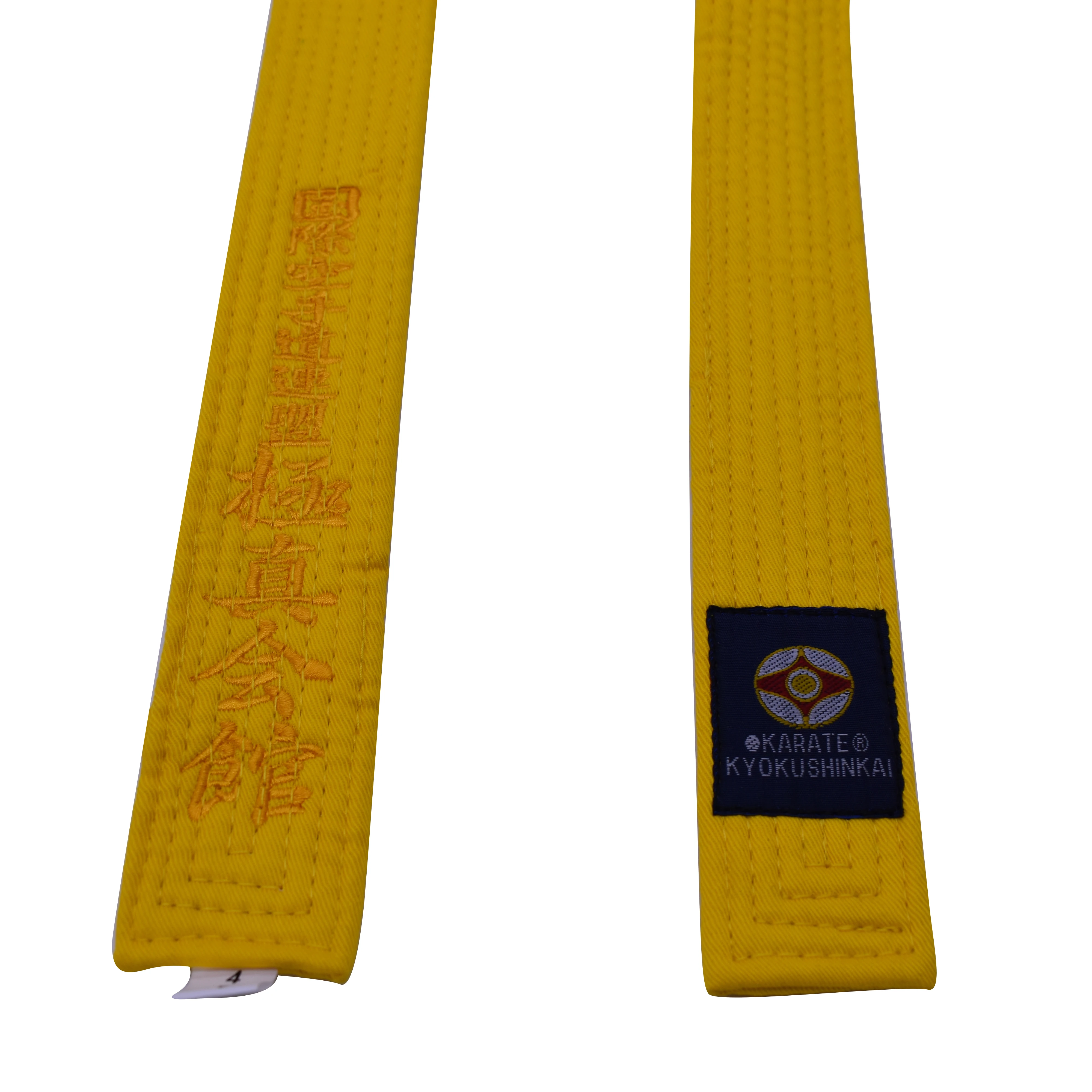 SINOBUDO High Quality Professional Kyokushin Kai Karate Belts Kyokushin IKO Embroidery Belts Comfortable Karate Belt