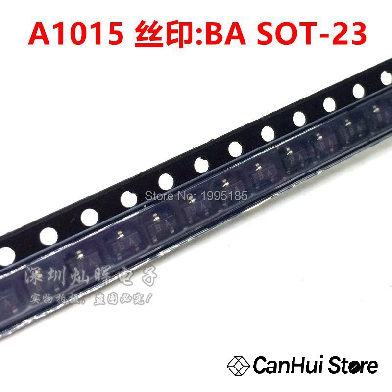 100pcs A1015 BA SOT-23 Smd transistor