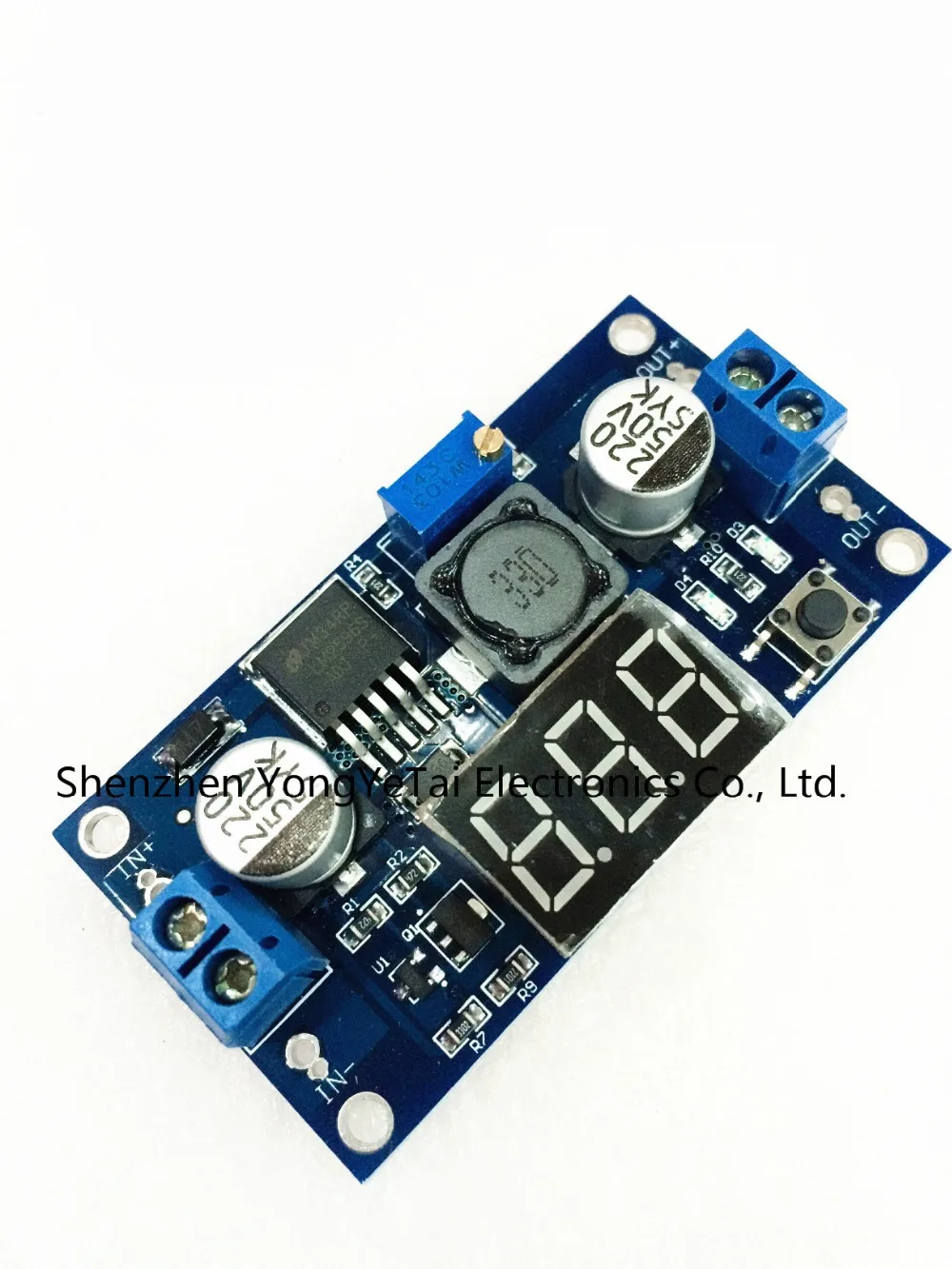 YYT DC-DC adjustable power supply modules LM2596 regulator module with voltage meter display