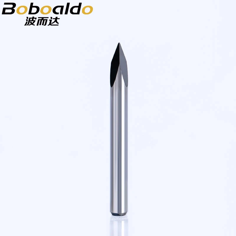 10pc/lot 3.175mm 3 Edge Carbide Pypamid bits CNC Engraving Bits Router Machine 3 face Stone Carving Woodworking Tools