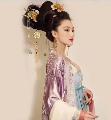 Tang Princess Light Purple Costume TV Play Legend of Chinese Empress Wu MeiNiang Xiao Shu Fei Same Design