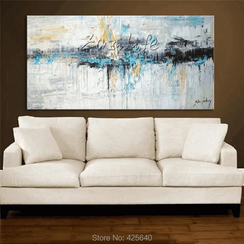 

Modern abstract colour hand-painted oil painting the sitting room adornment colour painting17-12