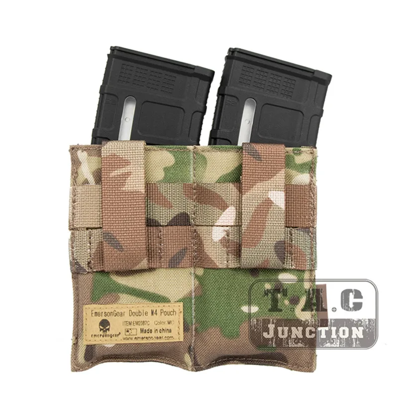 Emerson Tactical Fast Draw Double Open Top Magazine Pouch 5.56 .223 High Speed MOLLE / PALS Mag Holster Hunting Vest Belt Gear