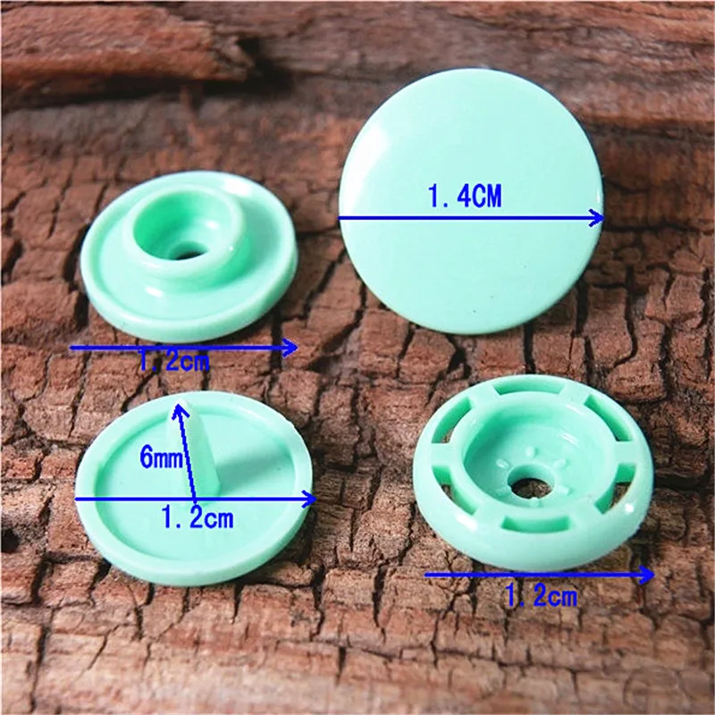 MIX 15 Colors Glossy KAM Snaps Fastener Resin SnapButtons T8 Caps 14mm 75 Sets Plastic BoXx packing separately